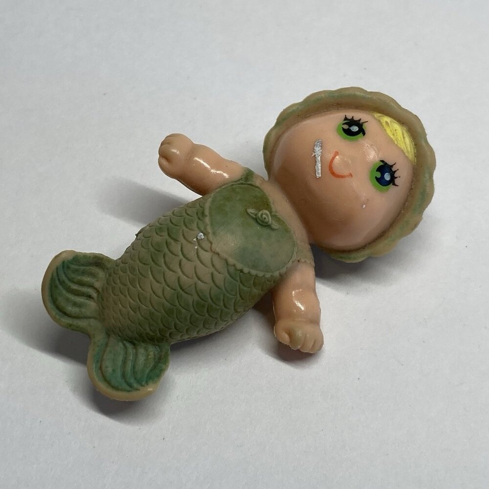 1979 Vintage Kenner Sea Wees N' Baby Mermaid Doll Surf Green Eyes Body Blonde